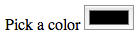 Screen shot of the color input on Chrome for macOS